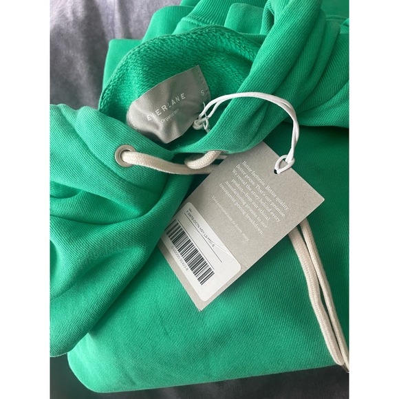 Everlane Women Size S The Track Organic Cotton Mint Green Relaxed Hoodie NWT $78 - Picture 7 of 9